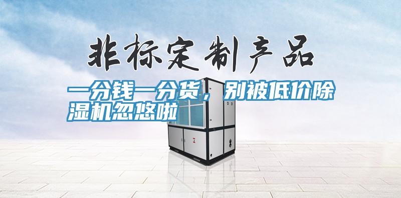 一分錢(qián)一分貨，別被低價(jià)除濕機(jī)忽悠啦