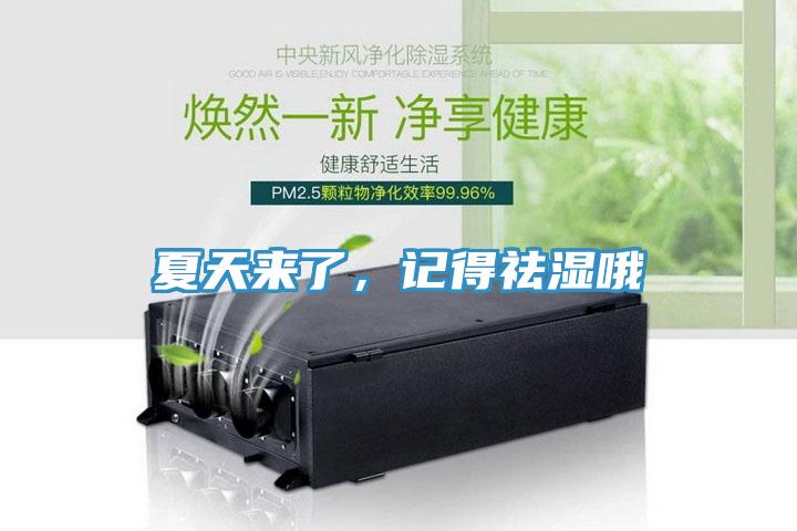夏天來了，記得祛濕哦