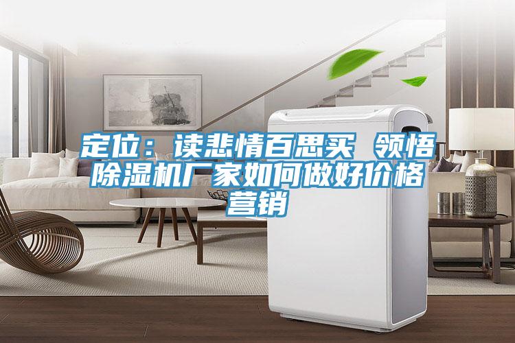 定位：讀悲情百思買 領(lǐng)悟除濕機(jī)廠家如何做好價(jià)格營(yíng)銷