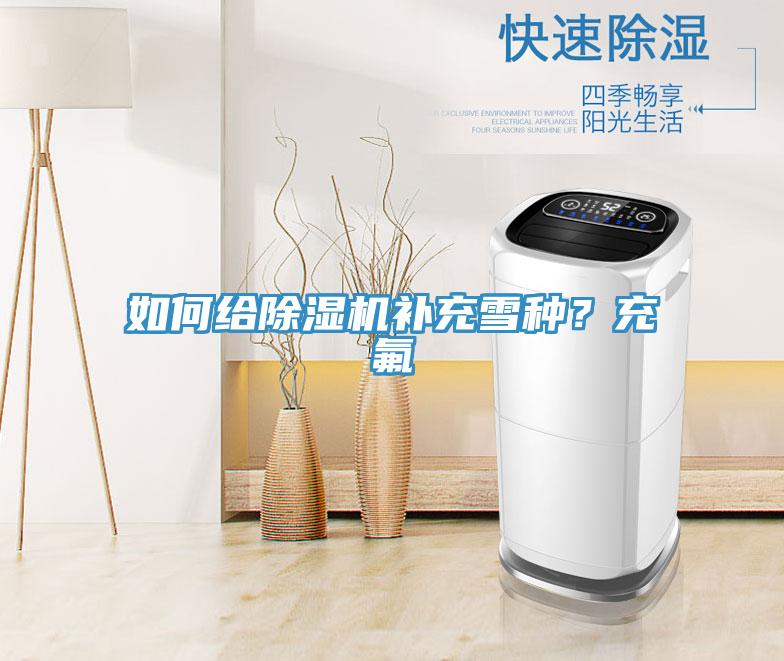 如何給除濕機補充雪種？充氟