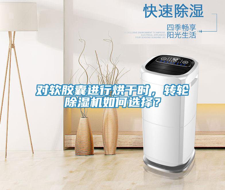 對軟膠囊進行烘干時，轉輪除濕機如何選擇？