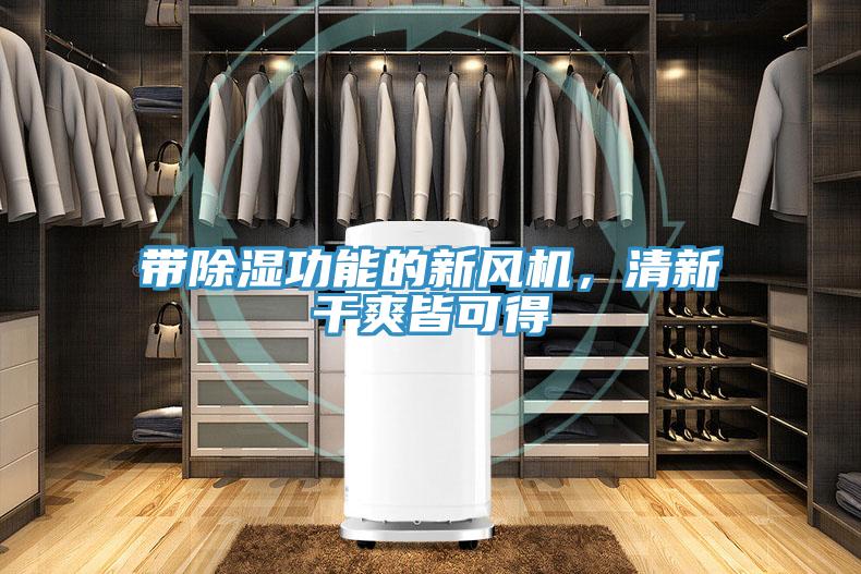 帶除濕功能的新風(fēng)機(jī)，清新干爽皆可得