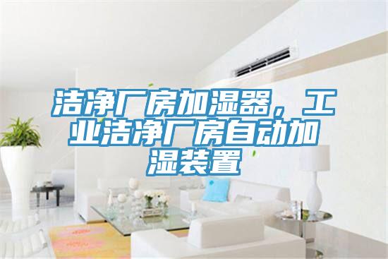 潔凈廠房加濕器，工業(yè)潔凈廠房自動(dòng)加濕裝置