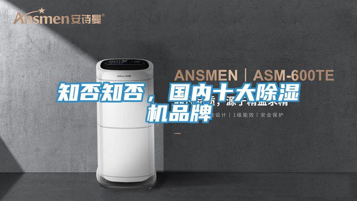 知否知否，國(guó)內(nèi)十大除濕機(jī)品牌