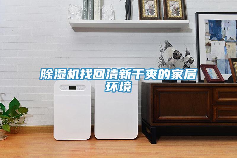 除濕機找回清新干爽的家居環(huán)境