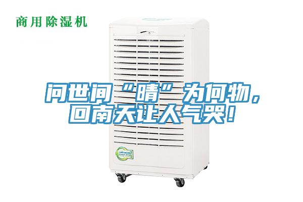 問(wèn)世間“晴”為何物，回南天讓人氣哭！