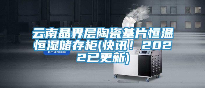 云南晶界層陶瓷基片恒溫恒濕儲存柜(快訊！2022已更新)