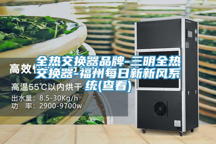 全熱交換器品牌-三明全熱交換器-福州每日新新風(fēng)系統(tǒng)(查看)