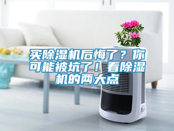 買除濕機后悔了？你可能被坑了！看除濕機的兩大點