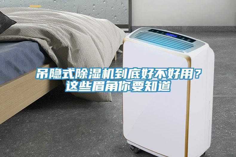 吊隱式除濕機(jī)到底好不好用？這些眉角你要知道