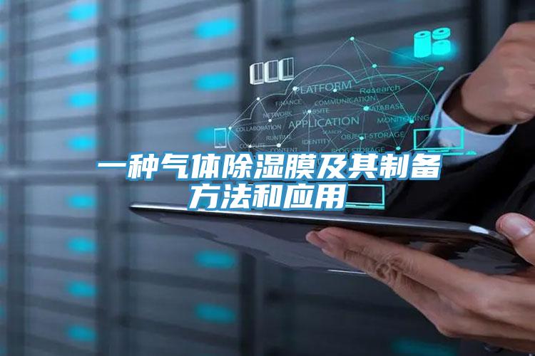 一種氣體除濕膜及其制備方法和應(yīng)用