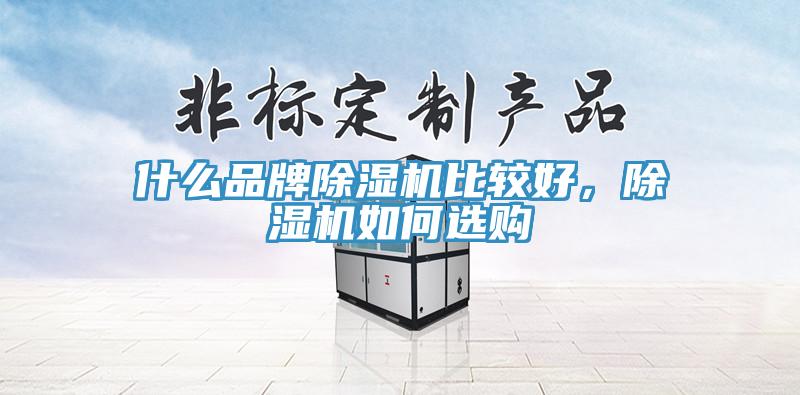 什么品牌除濕機比較好，除濕機如何選購