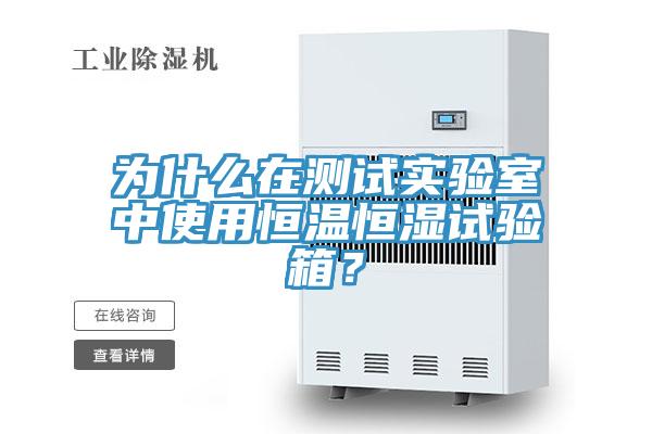 為什么在測(cè)試實(shí)驗(yàn)室中使用恒溫恒濕試驗(yàn)箱？
