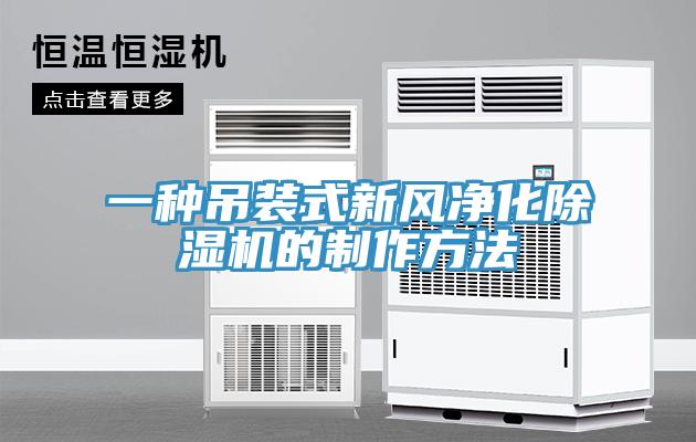 一種吊裝式新風(fēng)凈化除濕機(jī)的制作方法