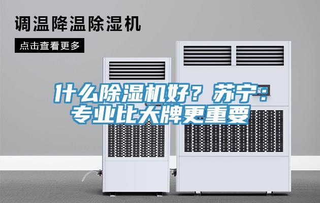 什么除濕機(jī)好？蘇寧：專業(yè)比大牌更重要
