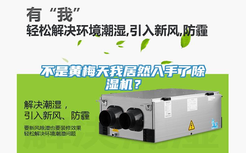 不是黃梅天我居然入手了除濕機(jī)？