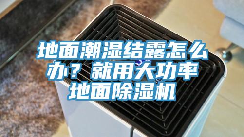 地面潮濕結(jié)露怎么辦？就用大功率地面除濕機