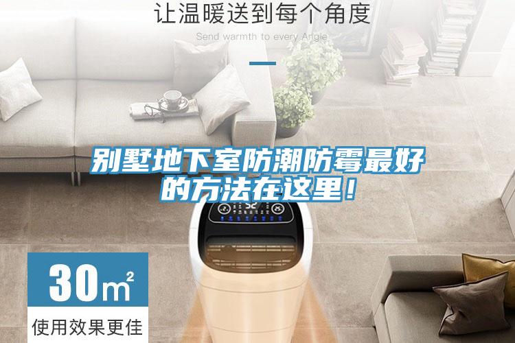 別墅地下室防潮防霉最好的方法在這里！