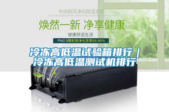 冷凍高低溫試驗(yàn)箱排行｜冷凍高低溫測試機(jī)排行