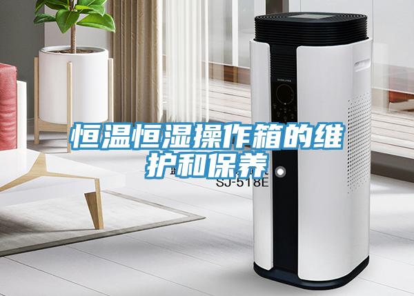 恒溫恒濕操作箱的維護和保養(yǎng)