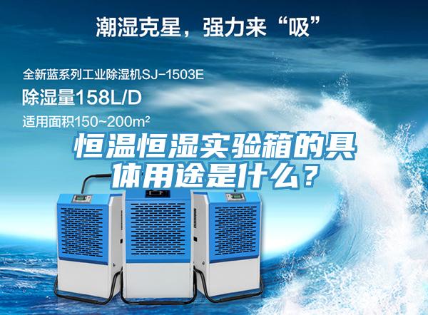 恒溫恒濕實(shí)驗(yàn)箱的具體用途是什么？