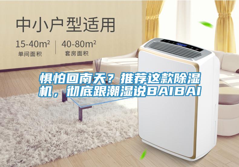 懼怕回南天？推薦這款除濕機(jī)，徹底跟潮濕說BAIBAI