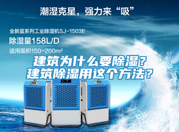 建筑為什么要除濕？建筑除濕用這個方法？