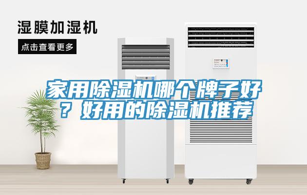 家用除濕機哪個牌子好？好用的除濕機推薦