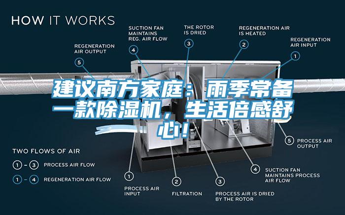 建議南方家庭：雨季常備一款除濕機(jī)，生活倍感舒心！