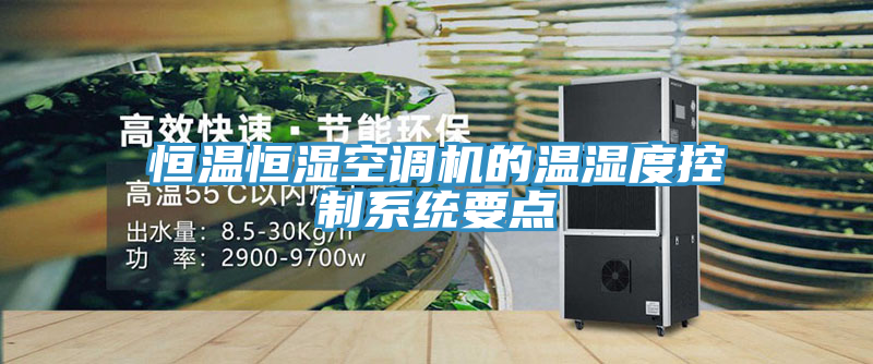 恒溫恒濕空調(diào)機(jī)的溫濕度控制系統(tǒng)要點(diǎn)