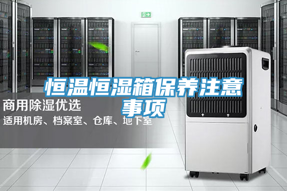恒溫恒濕箱保養(yǎng)注意事項