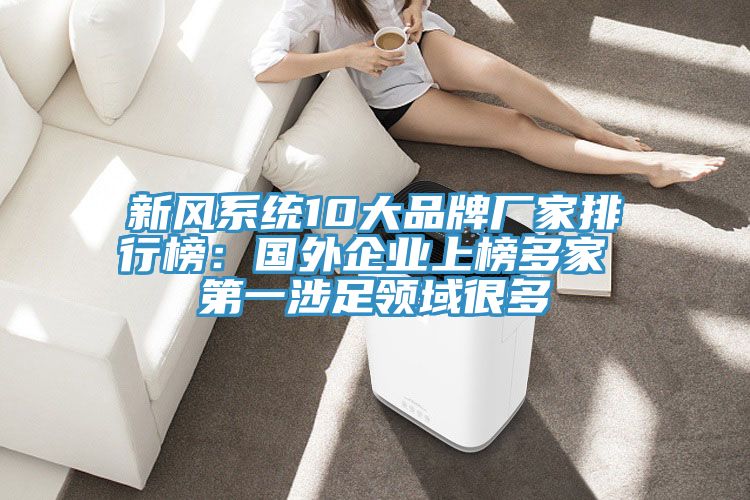 新風(fēng)系統(tǒng)10大品牌廠家排行榜：國外企業(yè)上榜多家 第一涉足領(lǐng)域很多