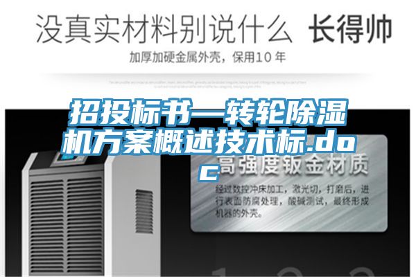 招投標(biāo)書—轉(zhuǎn)輪除濕機(jī)方案概述技術(shù)標(biāo).doc