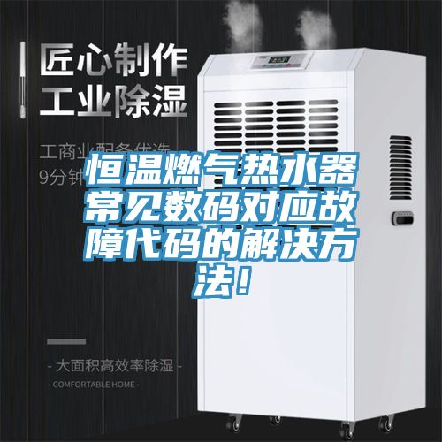 恒溫燃?xì)鉄崴鞒Ｒ姅?shù)碼對(duì)應(yīng)故障代碼的解決方法！