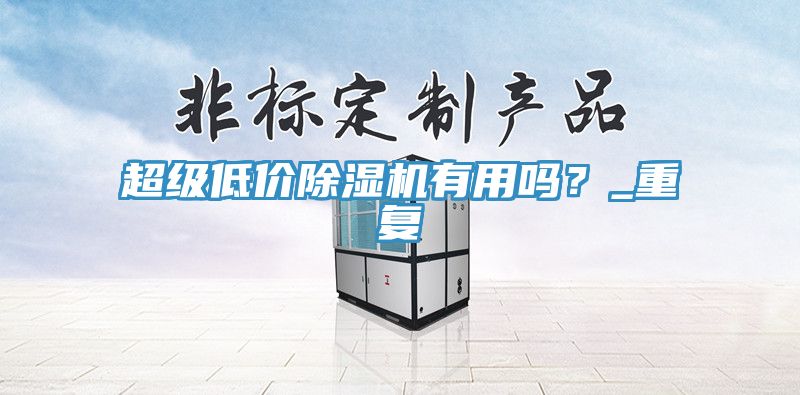 超級(jí)低價(jià)除濕機(jī)有用嗎？_重復(fù)