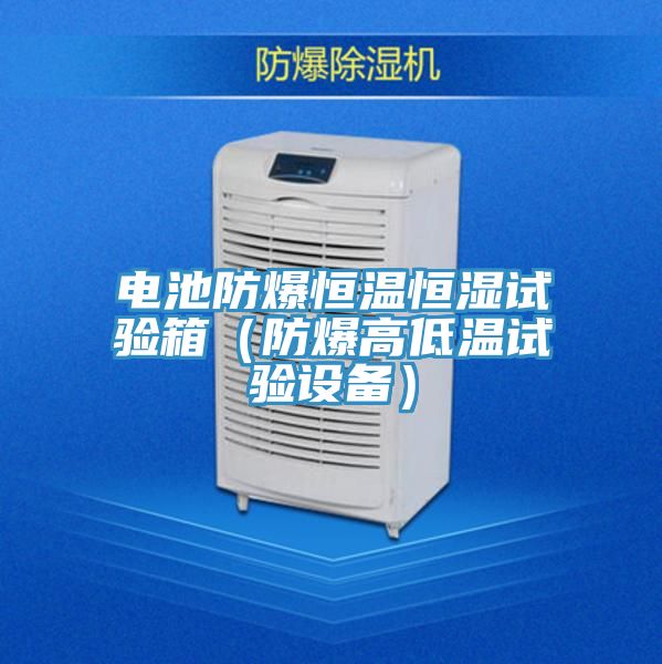 電池防爆恒溫恒濕試驗箱（防爆高低溫試驗設(shè)備）