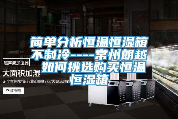 簡(jiǎn)單分析恒溫恒濕箱不制冷----常州朗越 如何挑選購(gòu)買恒溫恒濕箱