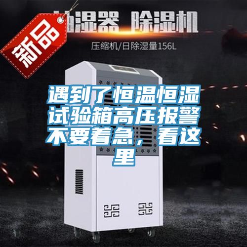 遇到了恒溫恒濕試驗(yàn)箱高壓報(bào)警不要著急，看這里