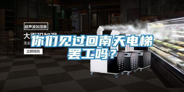 你們見過回南天電梯罷工嗎？