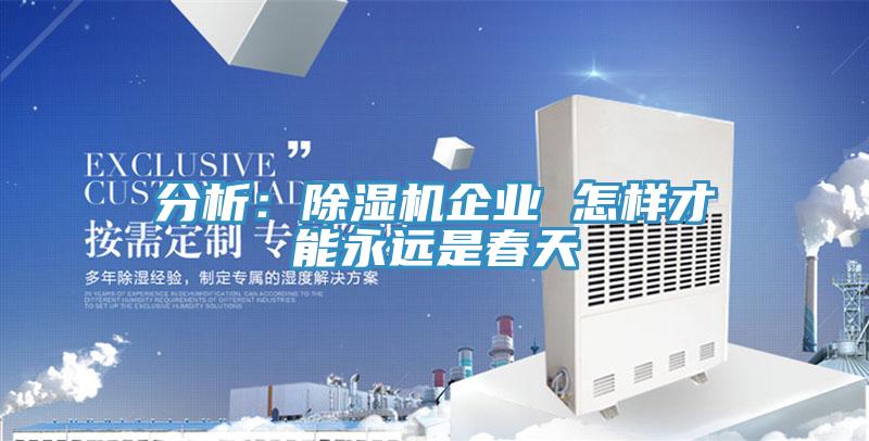 分析：除濕機(jī)企業(yè) 怎樣才能永遠(yuǎn)是春天